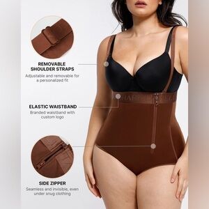 SilkSculpt™ High-Waisted Brief - Brown - Sz XL